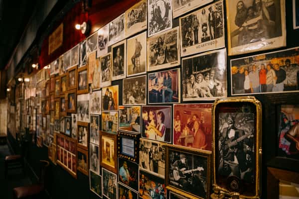 Wall of Framed photos