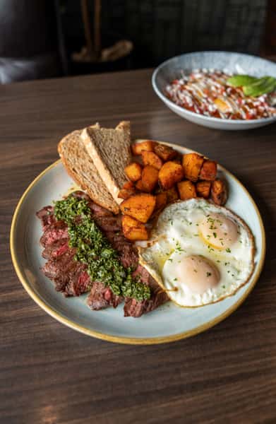 *CHIMICHURRI STEAK & EGGS