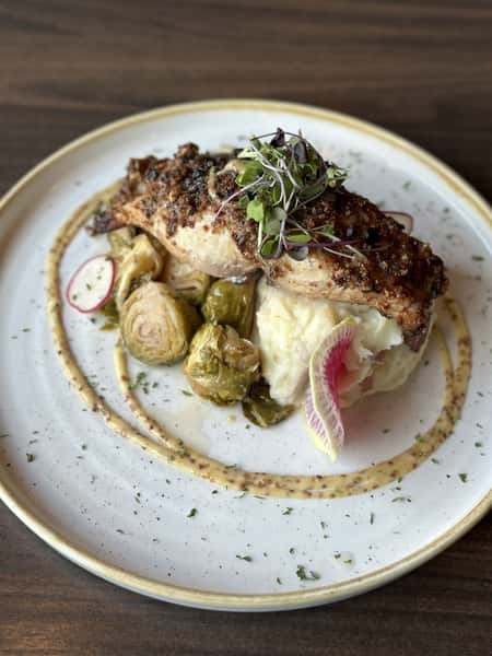 Honey Dijon Pecan Crust Mahi-Mahi