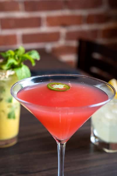 STRAWBERRY JALAPENO MARTINI