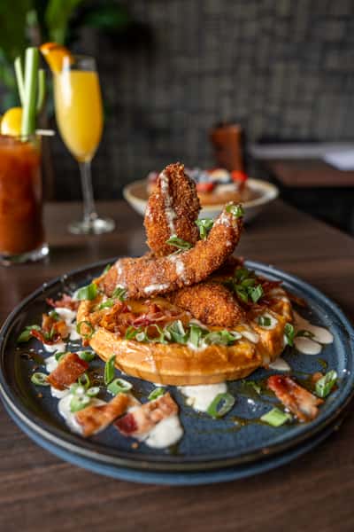 HOT HONEY CHICKEN WAFFLE