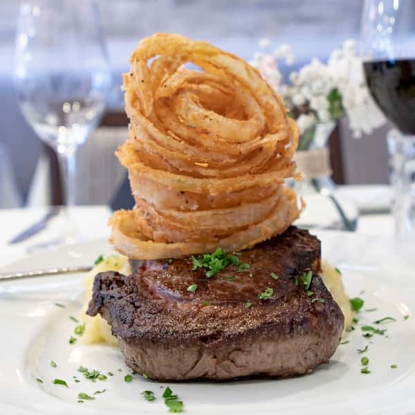 steak and potatoes