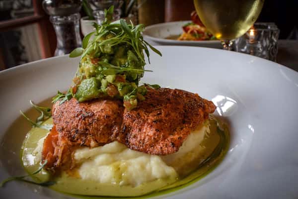 Blackened King Salmon