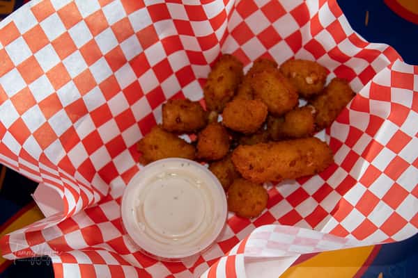 Fried Cheese Curds served with Ranch Dressing