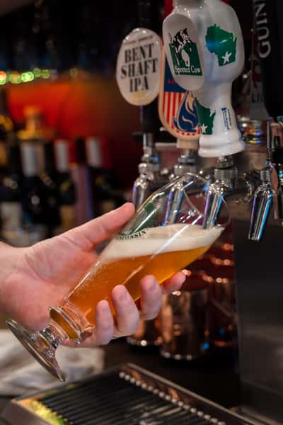 Beer Taps filling glass