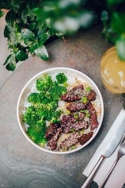 Beef Tips Bowl Salad