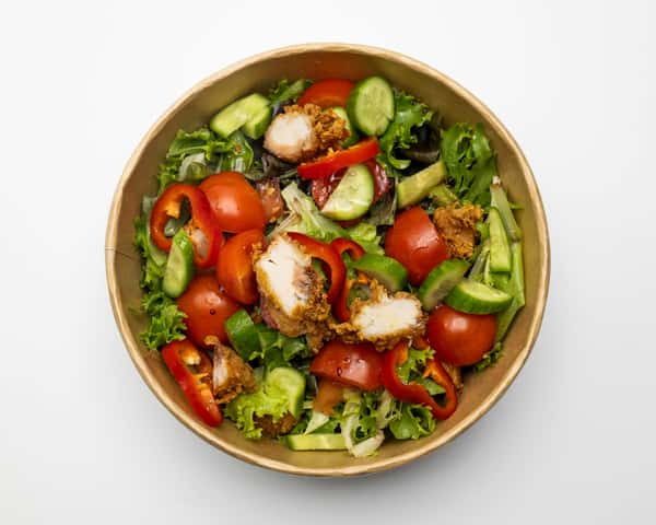Crispy Grilled Chicken Bowl Salad