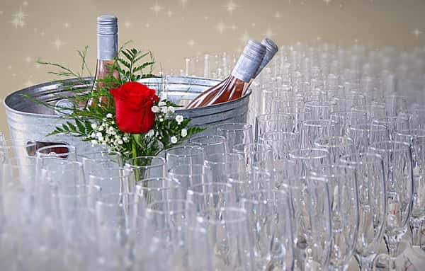 champagne table