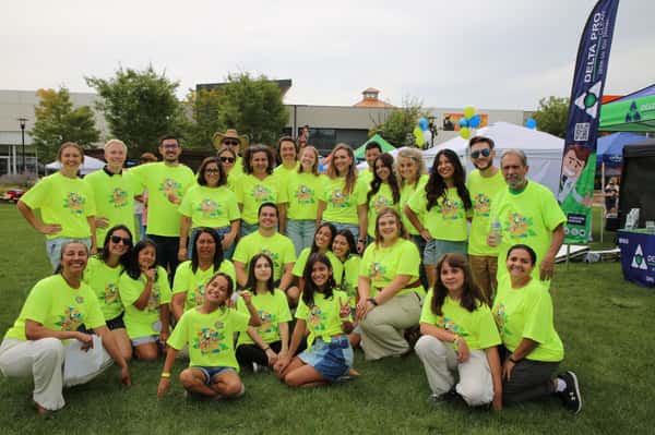 Group of attendees at community event