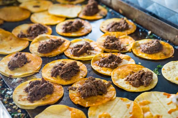 cooking birria