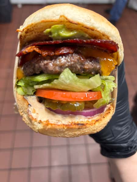 Avocado Bacon Cheeseburger Combo