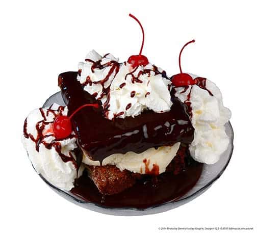 brownie sundae
