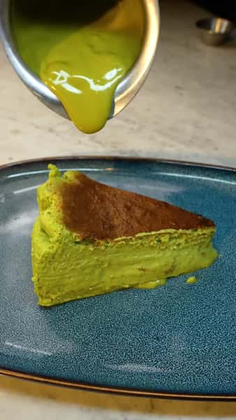 Our Pistachio St. Sebastian is rich, creamy, and finished tableside with a warm pistachio drizzle over a caramelized top. A slice made for the ones who take dessert seriously.

Find your favorite and make it your next order.