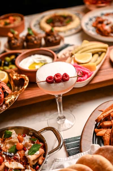 table of mediterranean food
