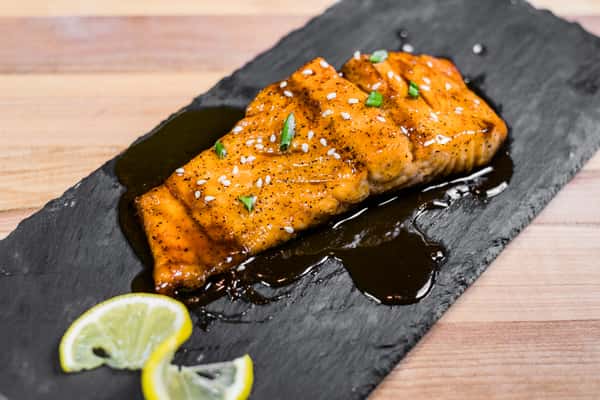 bourbon glazed salmon
