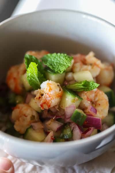 Rock shrimp ceviche