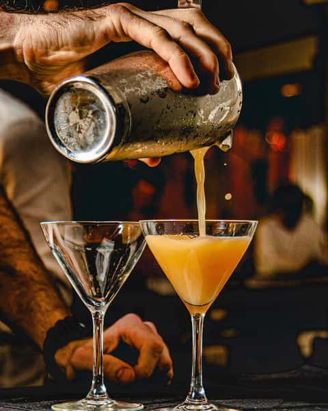 bartender making cocktails