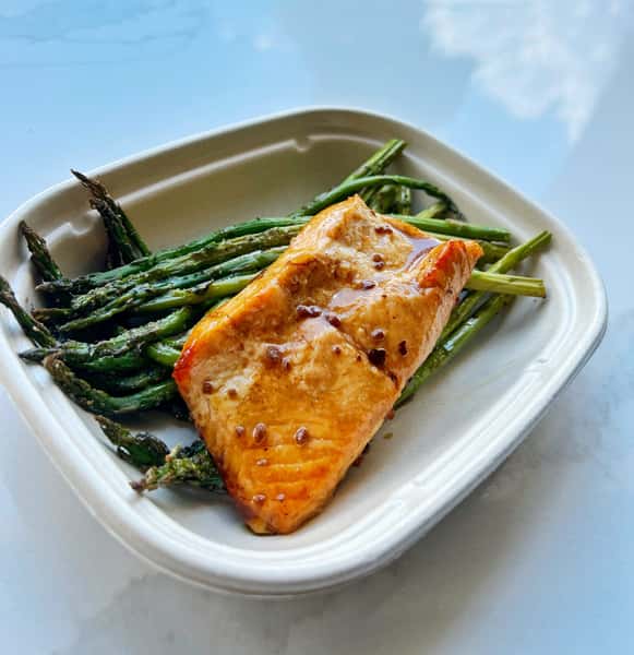 Clean Plate Teriyaki Baked Salmon & Roasted Asparagus