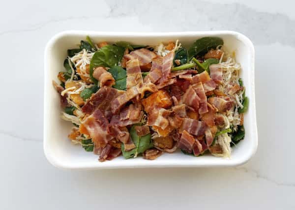 Clean Plate Sweet Potato Chicken & Spinach Skillet