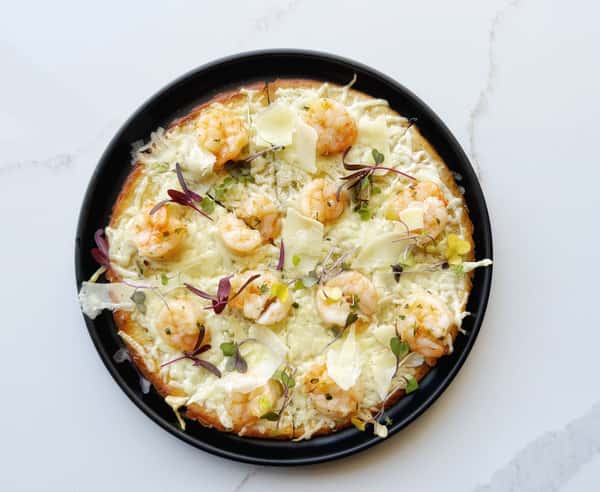Garlic Gulf Shrimp Flatbread