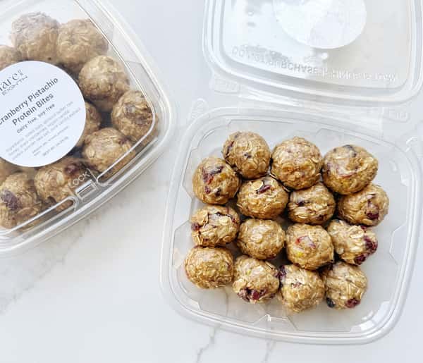 Cranberry Pistachio Protein Bites