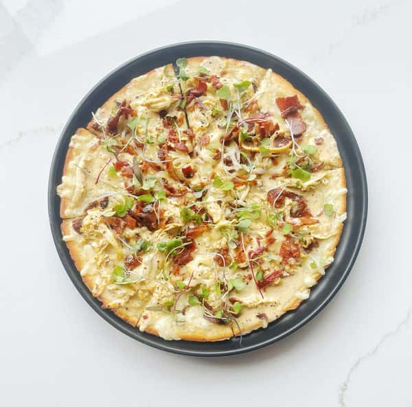 White BBQ Chicken Flatbread