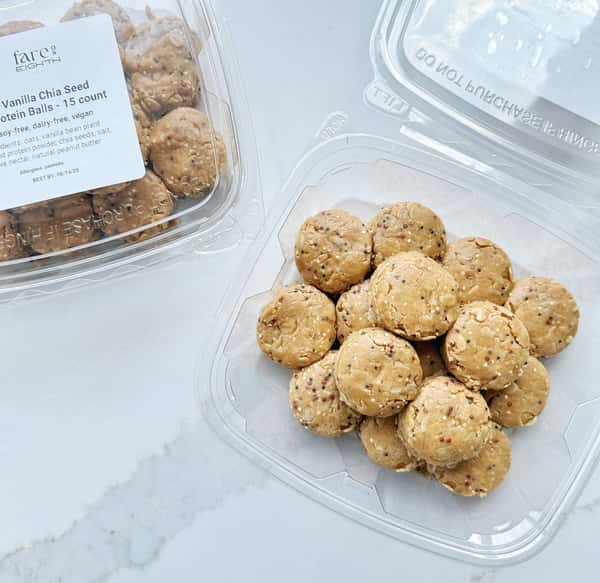 Vanilla Chia Seed Protein Bites