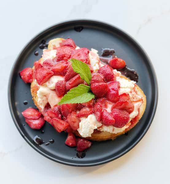Strawberries & Cream Toast