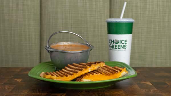 Grilled Cheese with 6 Oz. Roasted Garlic Tomato Soup