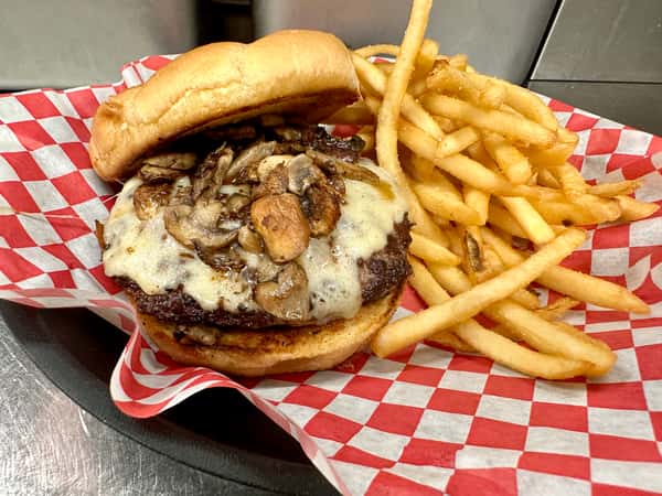 Mushroom Mozzarella Burger