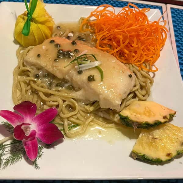 Lemon Caper Pan-Seared Halibut