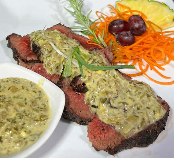 Chateaubriand Top with Red Wine Tarragon Demi Glaze