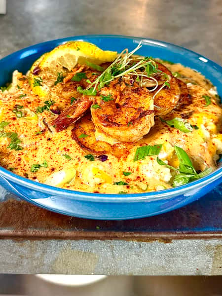 Seared Shrimp & Grits