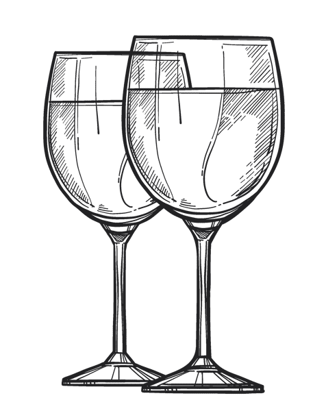 wine glasses