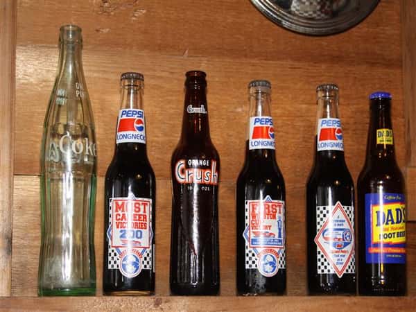 Vintage glass bottles