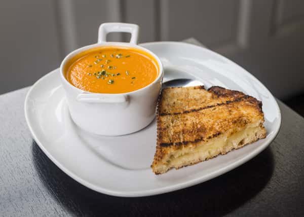 Roasted Tomato Soup w/ ½ Grilled Cheese Sandwich