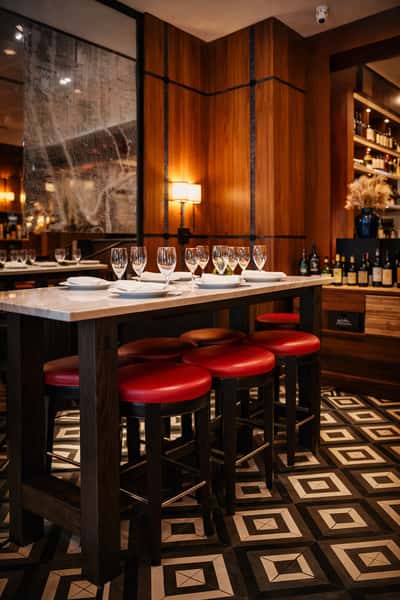 High-top table, floor, events
