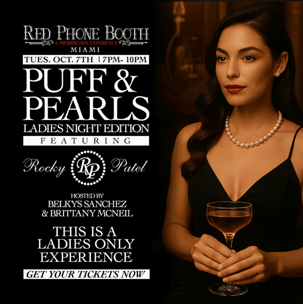 puff and pearls red phone booth