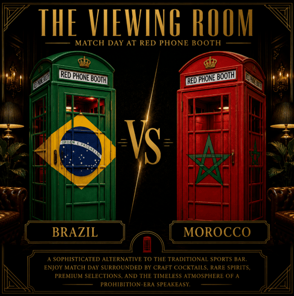 World Cup 2026 watch party at Red Phone Booth.