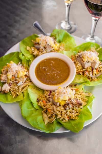 Thai Chicken Lettuce Wraps