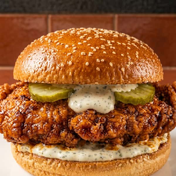Nashville Fire Chicken Burger