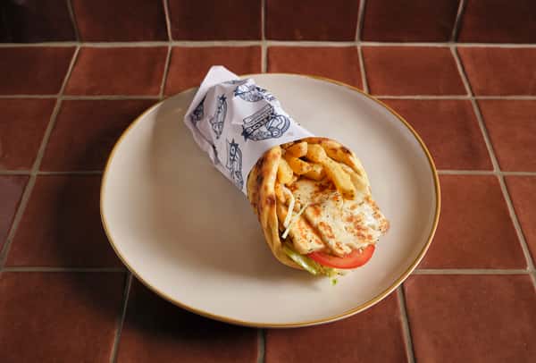 Grilled Halloumi Wrap