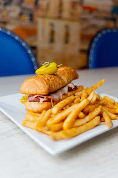 sandwich & fries