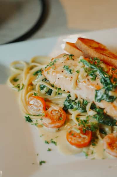 Seared Salmon with Tuscan Sauce