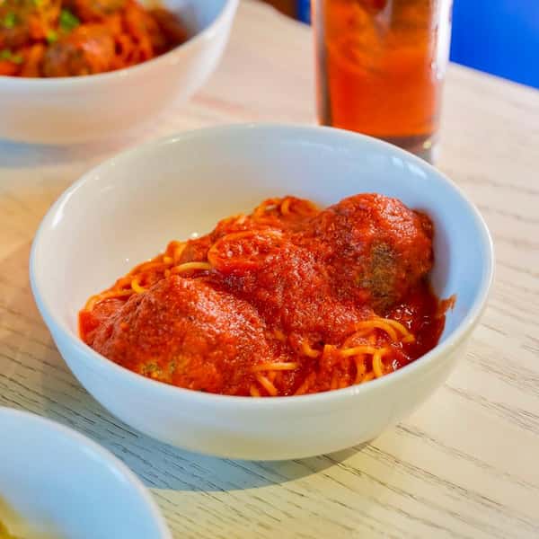 Mini Spaghetti & Meatballs
