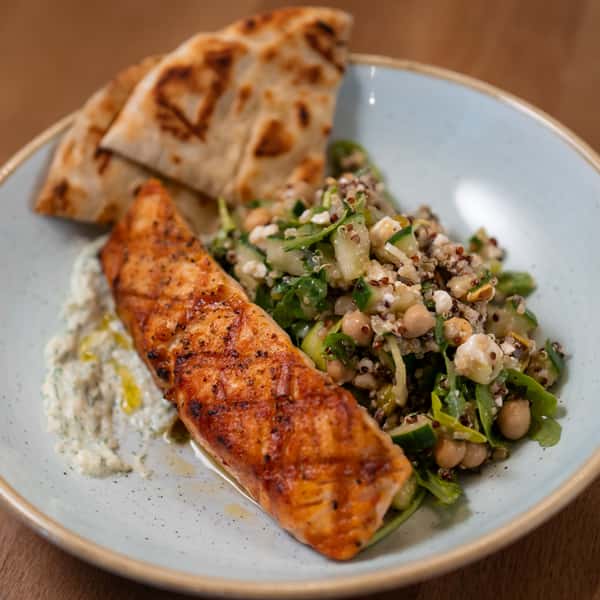 Grilled Salmon Santorini