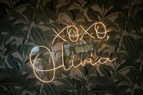 XOXO, Olivia neon sign