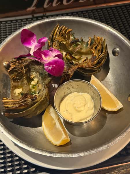 Grilled Artickhoke halves