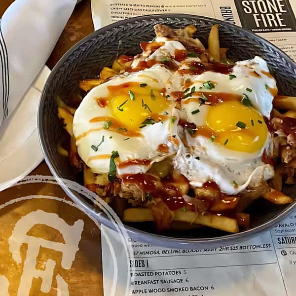 Korean pulled pork breakfast bowl