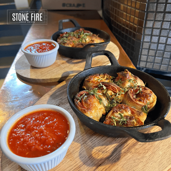 Veggie Cast Iron Pizza Roll
